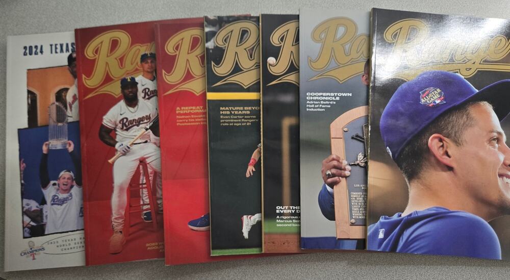 Texas Rangers Magazine 2024 Full Season Set of 7 NEW